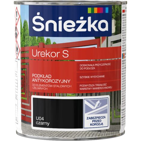 Śnieżka Urekor S apprêt anticorrosion noir 0,8L