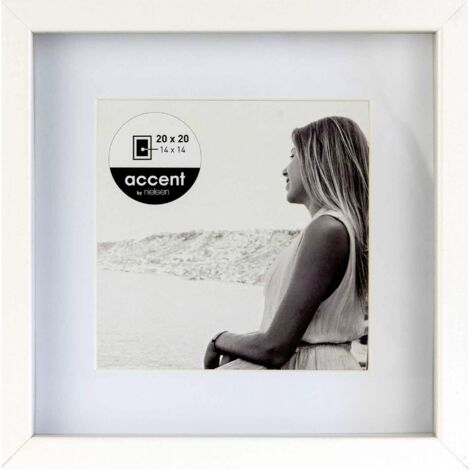 Nielsen Design Nielsen Aura blanc 20x20 bois incl. Passepartout 1115001
