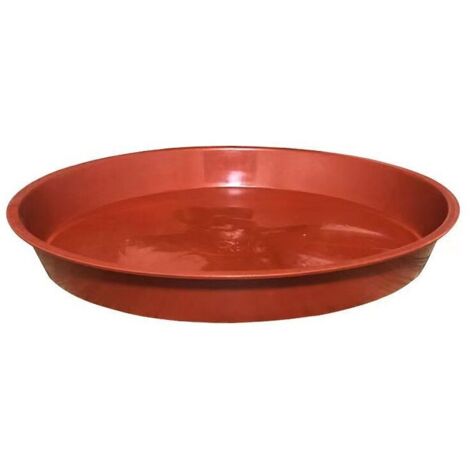 [NIEMALS VERWENDET] 10er-Pack Pflanzenuntersetzer, Blumentopfuntersetzer für Pflanzen, Pflanzschalen für drinnen, draußen, Garten – 23 cm/Rot