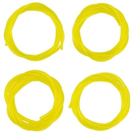 [NIEMALS VERWENDET] 4er Set flexible Kraftstoffschläuche, insgesamt 4,8 m, 4 Größen Kraftstoffschlauch für Gebläse, Trimmer, Kettensägen, Freischneider (3 x 6 mm, 3 x 5 mm, 2,5 x 5 mm, 2 x 3,5 mm)