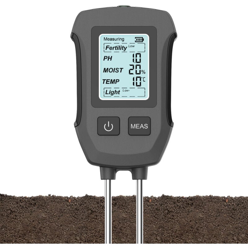 Image of [NIEMALS VERWENDET] 5-in-1-Feuchtigkeitsmessgerät für Pflanzen, Feuchtigkeitsmesser für