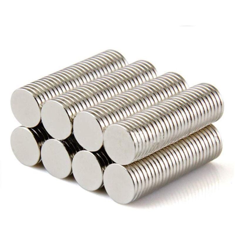 Image of Niemals verwendet] 50 Stück 8 1 mm Vollmagnete Neodym-Magnet N42 Kreisscheiben-Supermagnete
