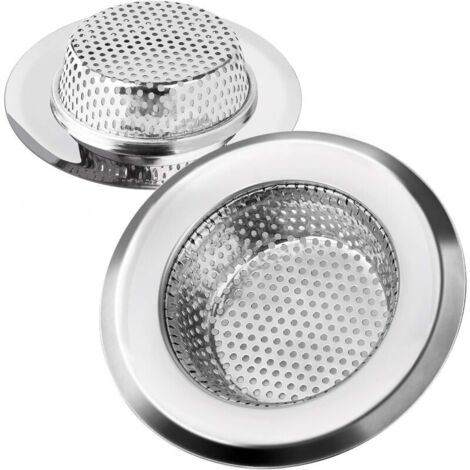 [NIEMALS VERWENDET] Abflusssieb für Küchenspüle, Abflussfilter aus Edelstahl, langlebige Abflüsse, verstopfungssicheres Sieb, ideal für Waschbecken zu Hause, Küche, Bad, Waschbecken, 11,3 cm Durchmess