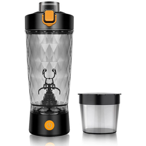 [NIEMALS VERWENDET] Elektrischer Shaker mit 650 ml Fassungsvermögen, wiederaufladbar über USB-C, für Proteinshakes und Mahlzeitenersatz.