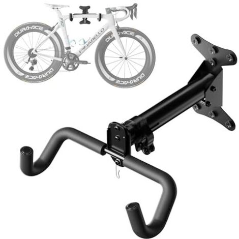 [NIEMALS VERWENDET] Fahrrad-Wandhalterung mit Einstellbarem Winkel & Wandabstand, Klappbar, für Straßen-/Mountain-/Hybridräder, bis 23 kg