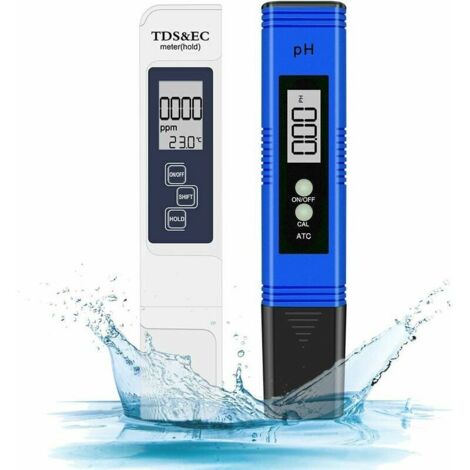 [NIEMALS VERWENDET] Kombi-Digital-PH- und TDS-Messgerät, 0,05 pH-pH-Tester mit hoher Genauigkeit +/-2 % Lesegenauigkeit TDS-Tester, Wasserqualitätstester für Trinkwasser/Pool/Aquarium/Schwimmbäder (Me