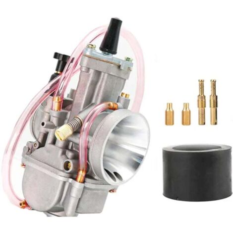 [NIEMALS VERWENDET] PWK 34-mm-Freischneider für 2- und 4-Takt-Motoren, Power Jet-kompatibler Vergaser, Kraftstoffleitung für Yamaha Mikuni Koso ATV Quad UTV – 34 mm