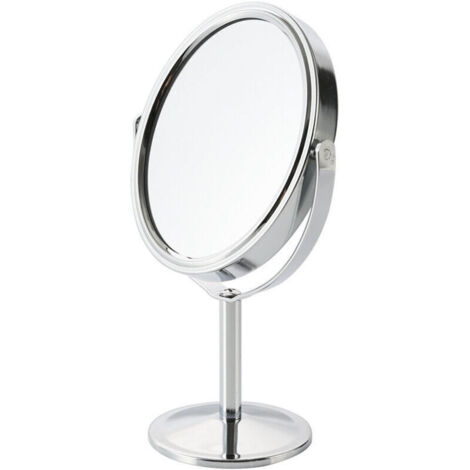 [NIEMALS VERWENDET]  Schminkspiegel, Kosmetikspiegel, Tischspiegel mit Vergrößerungsfach, doppelseitig und 360° schwenkbar für Make-up, Rasur, Gesichtsbehandlungen im Salon, St