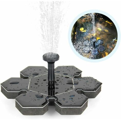 [NIEMALS VERWENDET] Solarbrunnen, Solarteichpumpe, Außenwasserpumpe, Solarpumpe mit Monokristall-Solarpanel-Springbrunnen