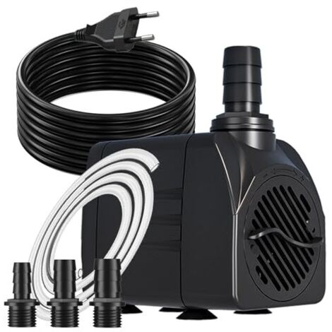 [NIEMALS VERWENDET] Springbrunnenpumpe 25W 1500L/H Teichpumpe Mit 3m Extra-Langes Kabel Schutz vor Überhitzung Funktion Ultra Leise Aquariumpumpe Wasserpumpen für Brunnen, Hydroponik-Systeme, Submersi