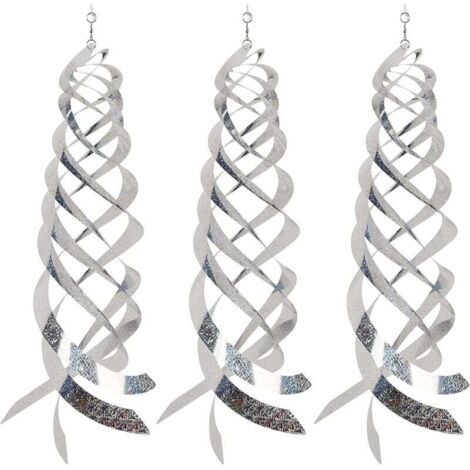 [NIEMALS VERWENDET] Vogelabwehrmittel mit seltenen Perlen, Spiralreflektor für Vögel, reflektierende Vogelabwehrstangen, dekoratives Spinner-Abwehrkontrollgerät, hält Vögel von Haus und Garten fern