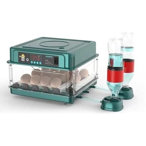 ODIPIE [NIEMALS VERWENDET] Vollautomatischer Brutapparat, 10-36 Eier Brutmaschine mit automatischer Eierwende und automatischer Befeuchtung, Brutapparat mit Feuchtigkeitsanzeige für Hühner, Enten, Gänse und