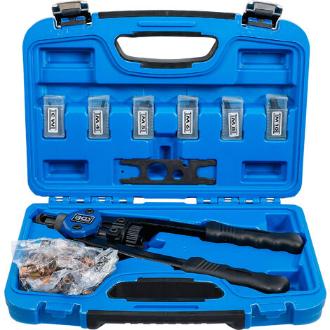 BGS TECHNIC Nietmutternzangen-Set, M3 - M10, 68-teilig