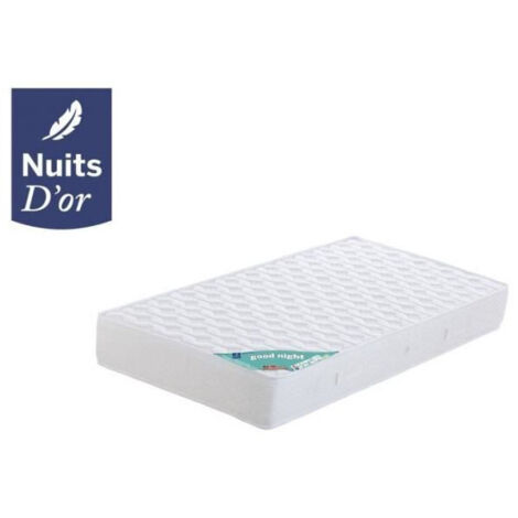 Nightgood Matelas 100x200 Densité 35 Kg/m3 - Hauteur 21 Cm - Soutien TRES FERME -