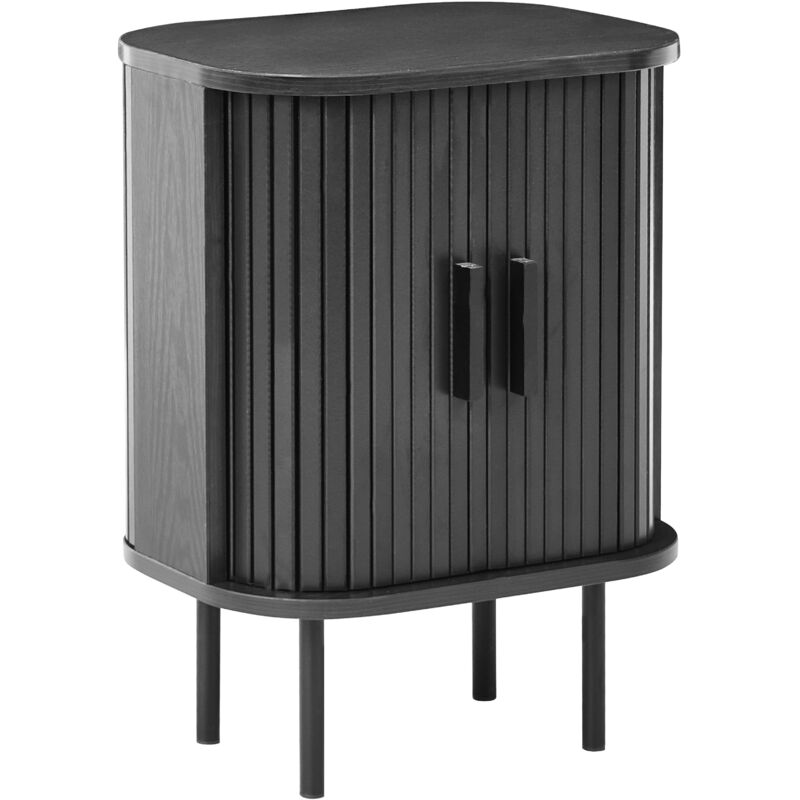Beliani Bedside Table Bradley Black