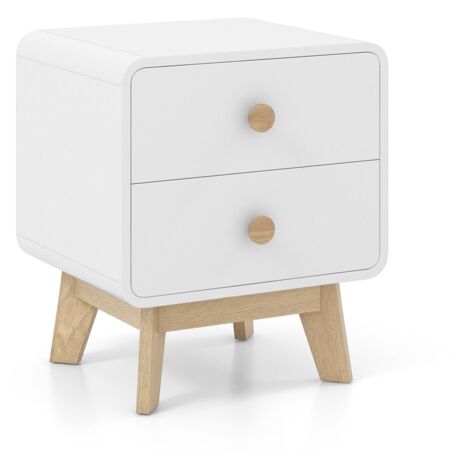 Nightstand Mid Century Modern Bedside Table Living Room Wooden End Table