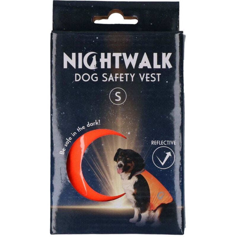 Image of Nightwalk sicherheitsweste fur hunde orange groe s