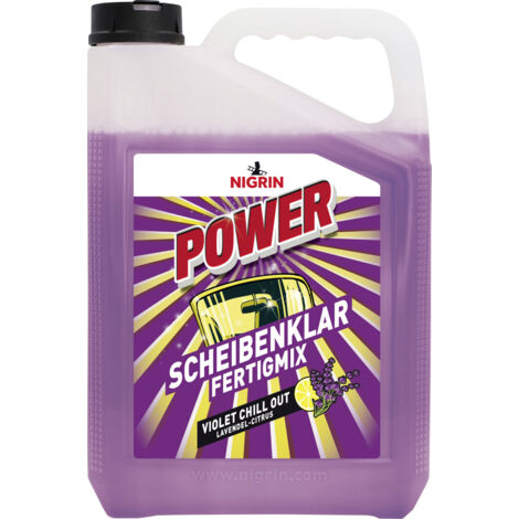 Nigrin Scheibenklar Power Violet Lavendel-Citrus gebrauchsfertig 5 L Scheibenreiniger