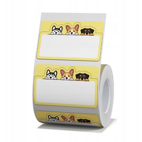 NIIMBOT 50 x 31 mm, 220 piezas, etiquetas autoadhesivas para perros B21/B3S/B1, originales