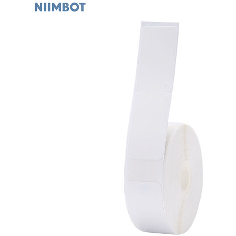 Niimbot Jewelry Label Paper Thermal Printing Paper Roll Price Label Paper Waterproof Oil-Proof Tear Resistant 14*60mm 110sheets/roll Compatible with D11 Thermal Printer for Silver Ornaments Jade Article Tag Jewelry,model:White Ribbon 14x60mm (110 sheets)