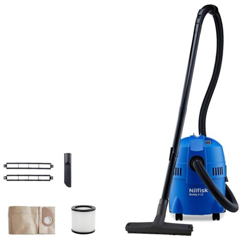 Nilfisk 18451119 Aspirapolvere Solidi e Liquidi, 230 V, Black, Blue, 1200 W