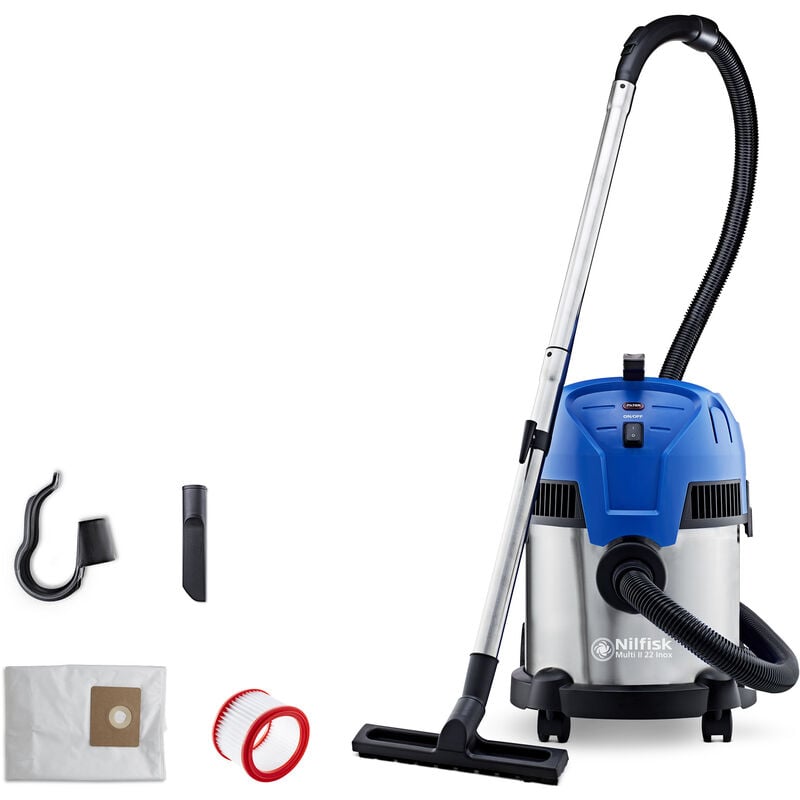 Nilfisk Aspirateur eau et poussière puissant Multi II 22 INOX