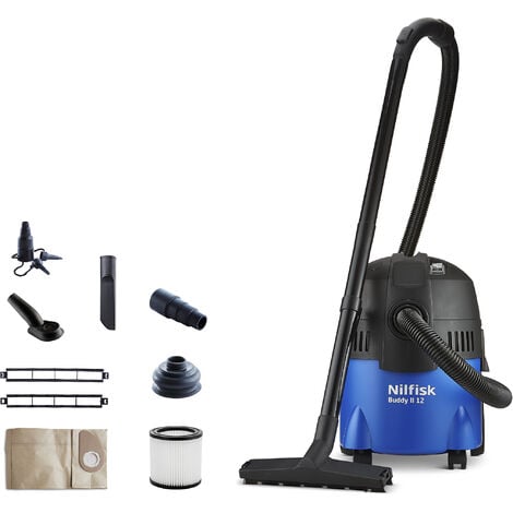 Wet & Dry Vacuum Cleaner Nilfisk Buddy II 12 Home Edition Black, Blue 12 l 1200 W - Black