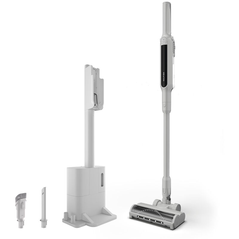 NILFISK  MOVE Aspirateur Balai Sans Fil + Station d&rsquo;Accueil &ndash; Aspirateur 2-en-1 L&eacute;ger Autonomie ~30 min - Gris