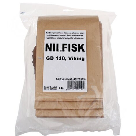 Nilfisk - sac aspirateur nilfisk viking gd110 propair 10 pieces -