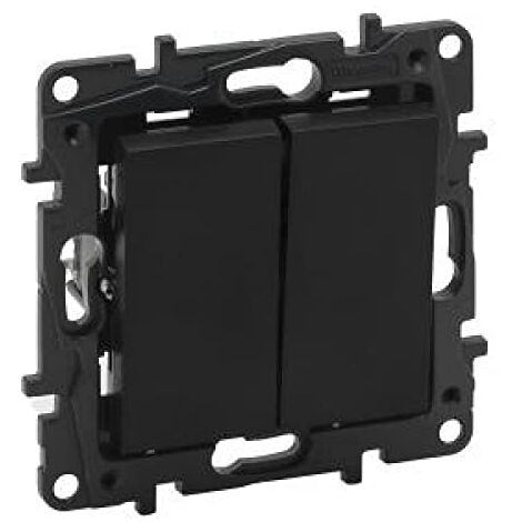 NILOE STEP INTERRUPTEUR DOUBLE POUR ESCALIER NOIR LEGRAND 863508