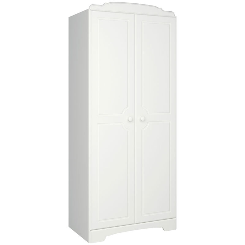 Ebuy24 - Nilon armoire de rangement 2 portes blanc.