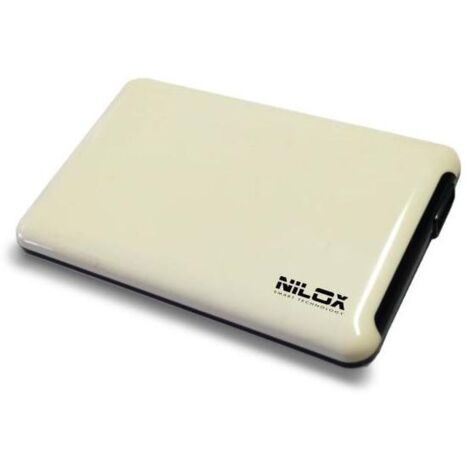 Nilox DH0002WH contenitore di unità di archiviazione Custodia per Disco Rigido (HDD) Bianco 2.5"