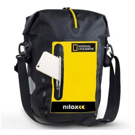 Nilox NXBAGBIKENAT zaino Zaino da ciclismo Nero, Giallo