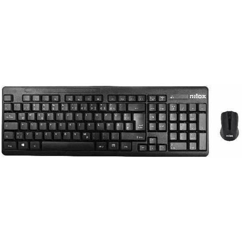 

Teclado y Ratón Wireless Negro - Nilox