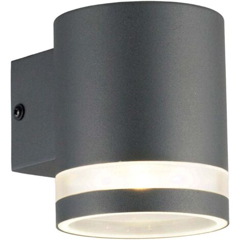 Nils i applique murale douille gu10 ip44 anthracite