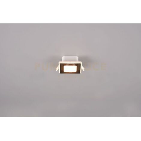 NIMBUS FARETTO DA INCASSO LED 5W 450lm, 3000K QUADRATO BORDO NERO ACCENSIONI SEPARATE 8,5CM X 8,5CM