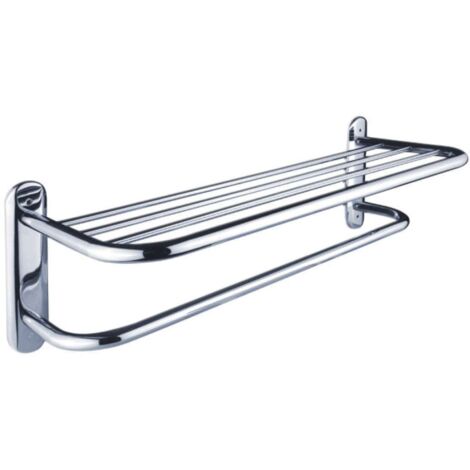 Nimco Accesorios de baño - Estante para toallas, acero inoxidable PO 7061-18
