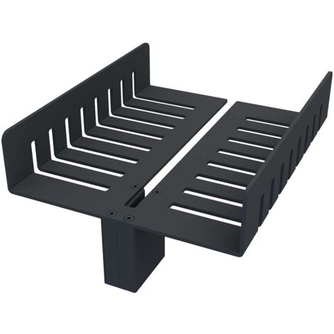 Nimco Accessori - Mensola, lunghezza 25 cm, nero opaco 2091-DL-25-90