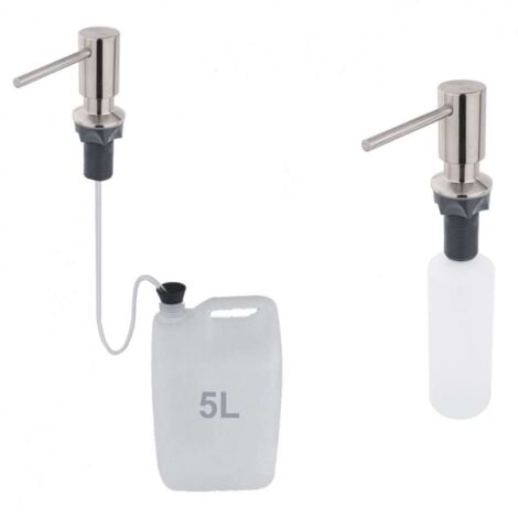 Nimco Altro - Distributore di sapone o disinfettante, 350 mm, da incasso, acciaio inox UNM 4031VH-10