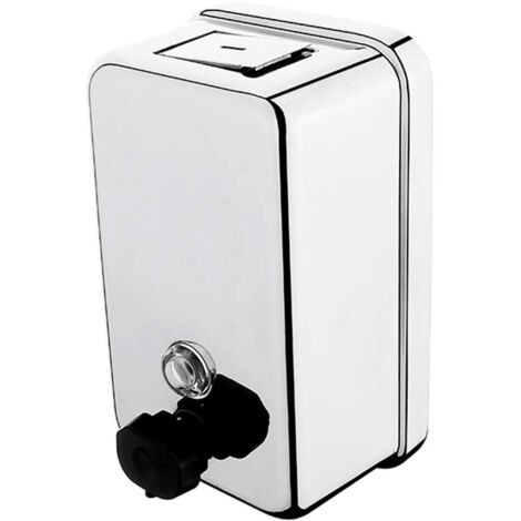 Nimco Articoli sanitari - Distributore di sapone liquido a parete, 1100 ml, acciaio inox lucido HP 8131-18