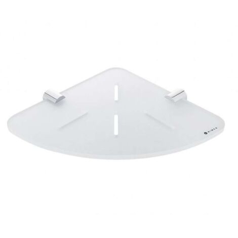 Nimco Bormo - Estante esquinero, cromo/blanco mate BR X208-26
