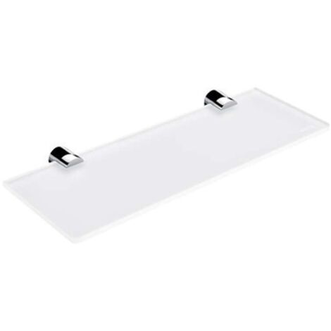 Nimco Bormo - Estante, longitud 30 cm, vidrio opaco/cromo BR 11091B-30-26