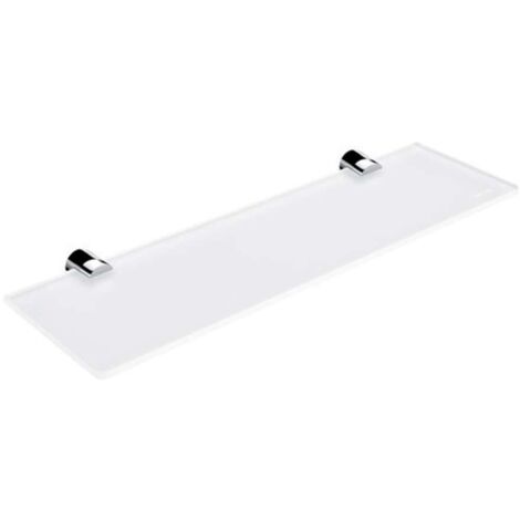 Nimco Bormo - Estante, longitud 40 cm, cristal mate/cromo BR 11091B-40-26