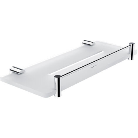 Nimco Bormo étagère de salle de bain avec cadre, chromé, 30 cm BR X430-X-26