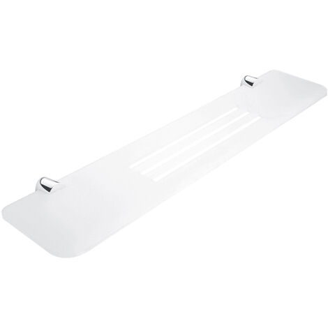 Nimco Bormo étagère de salle de bain avec trous, blanc mat, 60 cm BR X360-26