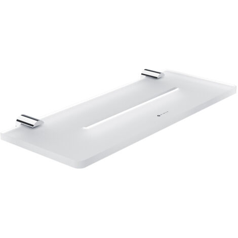 Nimco Bormo étagère de salle de bain avec trous, chromée, 30 cm BR X430-26