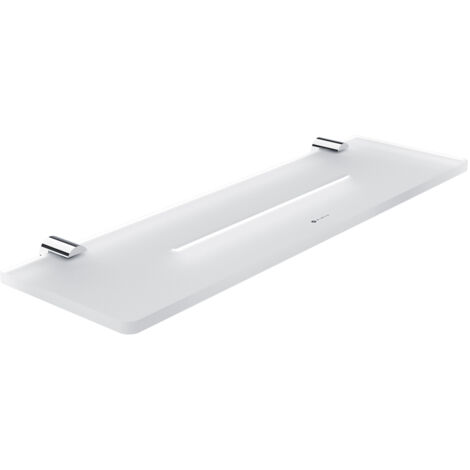 Nimco Bormo étagère de salle de bain avec trous, chromée, 40 cm BR X440-26