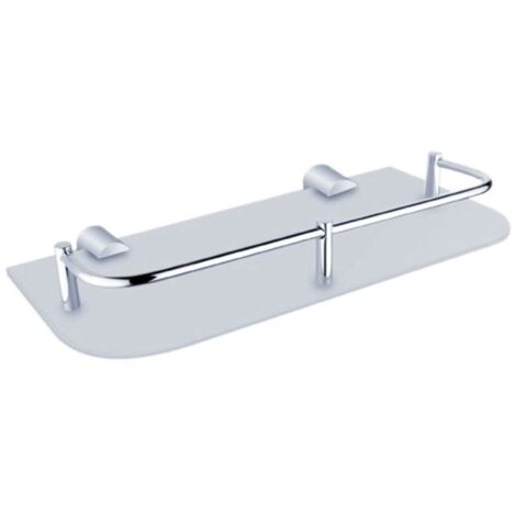 Nimco Bormo - Mensola, lunghezza 30 cm, vetro satinato/cromo BR 11091AX-30-26