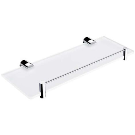 Nimco Bormo - Mensola, lunghezza 30 cm, vetro satinato/cromo BR 11091BX-30-26