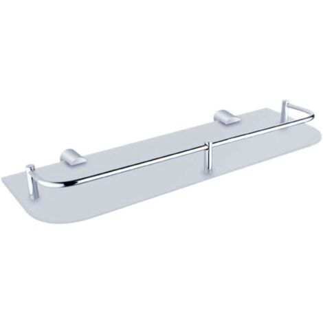 Nimco Bormo - Mensola, lunghezza 40 cm, vetro satinato/cromo BR 11091AX-40-26